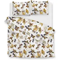 Zohome Dekbedovertrek Katoen Flanel - Castagno 260 x 200/220 cm