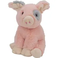 Nature Planet Pluche dieren knuffels Varken/biggetje van 18 cm - Knuffel boederijdieren