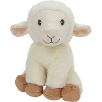 Nature Planet Pluche dieren knuffels Schaap/lammetje van 22 cm - Knuffel boederijdieren