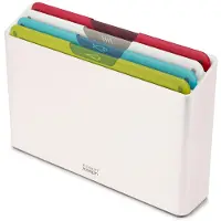 Joseph Joseph - Cadeauset Folio Icon 4 Snijplanken in Houder Arctisch Wit - Polypropyleen - Wit