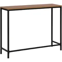 Beliani TULIA - Consoletafel-Donkere houtkleur-MDF