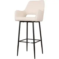 DS4U Lenon barkruk bouclé 2.0 - 75 cm - ivoor