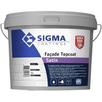 Sigma Facade Topcoat Satin | Zijdeglans Gevelverf 5 LTR - Wit