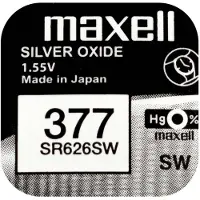 Maxell Knoopcel Maxell SR626SW 377 1,55 V Knoopcelbatterij