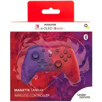 Under Control draadloze controller geschikt voor Nintendo Switch - 2 kleurig violet