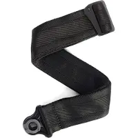 D'Addario Auto Lock Gitaarband Zwart - Veilige Gitaarband met Vergrendeling