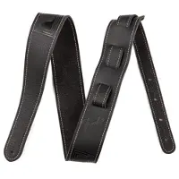Fender Monogram leren gitaarband zwart