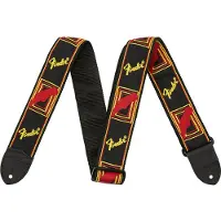 Fender Black Yellow and Red Mono Strap
