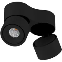Arcchio Plafondlamp , Rotari, dimbare, Zwart, Woonkamer, Aluminium, Modern