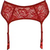 After Eden Anna Dames Jarretelgordel - Rood - Maat L