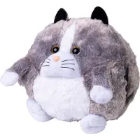 Rappa Cozy Knuffel Kat 35cm Grijs grijs Pluche Knuffel