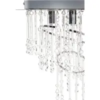 Beliani ESMELLE - Kroonluchter - Zilver - 45 cm - Kristal