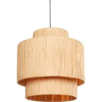 Beliani MAGECH - Hanglamp - Natuurlijk - Palmblad