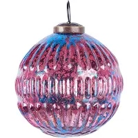 Beliani ASTRAL - Kerstballen set van 6 - Roze - Glas