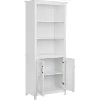 Beliani LUSBY - Vitrinekast - Wit - Hout