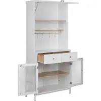 Beliani PARLIN - Vitrinekast - Wit - Hout