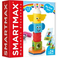 Smart Max My First Totem - Magnetisch Sensorisch Speelgoed - 8-Delige Stapelset met Geluid en Textuur - Educatief Speelgoed voor Peuters - Vanaf 1 Jaar
