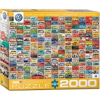 Eurographics , De VW Groovy Bus, 1000 stukjes, Transportmiddelen