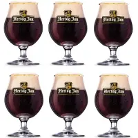 Esschert Design Hertog Jan Bierbokaal op Voet - 250 ml - 6 stuks