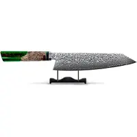 Shinrai Japan Shinrai Knives - Kiritsukemes 23 cm - Koksmes - Mes - Special Emerald Edition - Met Luxe Geschenkdoos