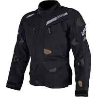 Leatt ADV DriTour 7.5 Stealth Zwart Grijs Waterdichte Textieljas Maat S