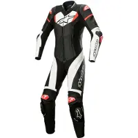 Alpinestars Stella Gp Plus 1Pc lederen pak Zwart Wit Helder Rood Maat 48