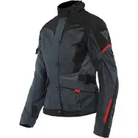 Dainese Tempest 3 D-Dry Jas Dames Ebony Zwart Lava Rood Maat 50