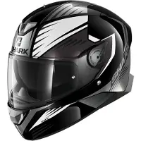 Shark Skwal 2.2 Hallder Zwart Wit Antraciet Integraalhelm Maat S