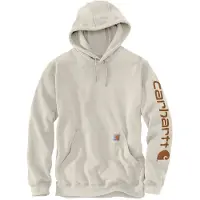 Carhartt Hoodie Men Sleeve Logo Hooded Sweatshirt Malt-XXL