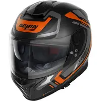 Nolan N80-8 Ally N-Com helm, zwart/oranje, maat XXS (53/54)