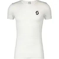 SCOTT Heren Underwear Carbon Korte Mouw Basislaag Wit || Maat: L