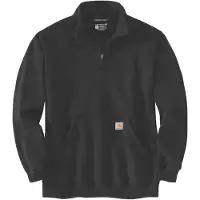 Carhartt Trui Men Quarter-Zip Sweatshirt Black-XXL