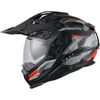 NEXX X.WED3 Trailmania Grijs Rood Mat Adventure Helm Maat XS