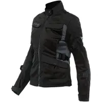 Dainese Desert Lady Tex Jas zwart Ebony Maat 40