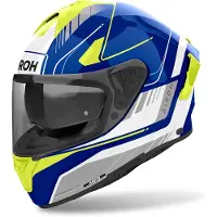 Airoh Spark 2 Chrono Blauw Geel Glossy Integraalhelm Maat 2XL