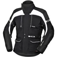 IXS Tour Traveller-ST Zwart Wit Textiele Motorjas Maat L