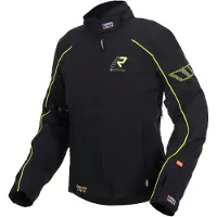 Rukka Comforina GTX Dames Zwart Geel Textiele Motorjas Maat 40