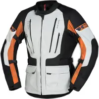 IXS Lennik-ST motorfietstextiljas, zwart/grijs, maat L