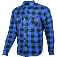 GMS-Moto Jaguar, shirt/textiel jasje ,zwart/blauw ,XL