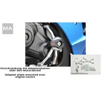 LSL Crash Pad-Aanbouwset CBR 1000RR BJ.09- M.ABS