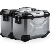 SW-Motech TRAX ADV aluminium koffersysteem - Zilver. 45/45 l. Versys 1000 (18-) / 1100 (24-).