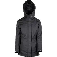 GMS Francine Dames Zwarte Waterdichte Textiele Motorjas Maat XL