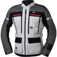 IXS Montevideo-ST 3.0 Waterdichte Light Grijs Antraciet Textiele Motorjas Maat 3XL