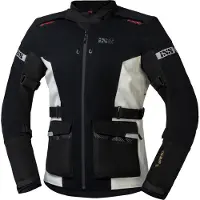 IXS Horizon-GTX motorfiets textieljas, zwart/wit, korte model, maat 3XL