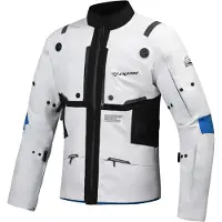 Ixon M-Skeid Grijs Blauw Textiele Motorjas Maat 4XL