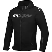 Ixon Fierce Zwart Grijs Wit Textiele Motorjas Maat 4XL
