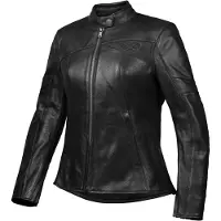 Ixon Cranky Air L Zwart Dames Leren Motorjas Maat XS