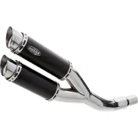 SHARK EXHAUST Track eloxed aluminium zwart
