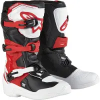 Alpinestars Tech 3S Youth Schoenen Wit Zwart Licht Rood Maat US 5