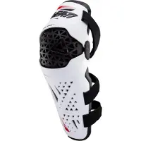 Leatt Dual Axis Pro Witte Knie- en Scheenbeschermers Maat L-XL